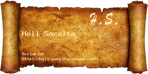 Heil Sarolta névjegykártya
